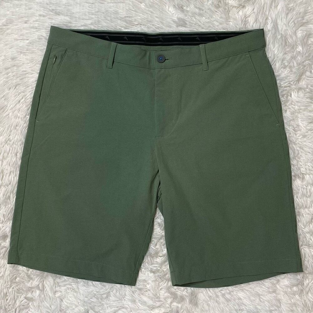 Tommy Bahama Golf Shorts Mens Size 36 Green Casual Performance Stretch Outdoors
